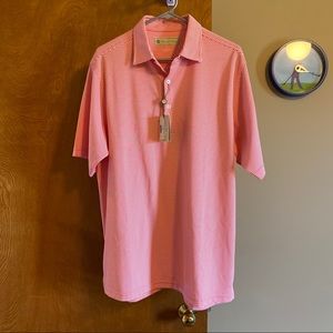 Donald Ross Striped Golf Shirt